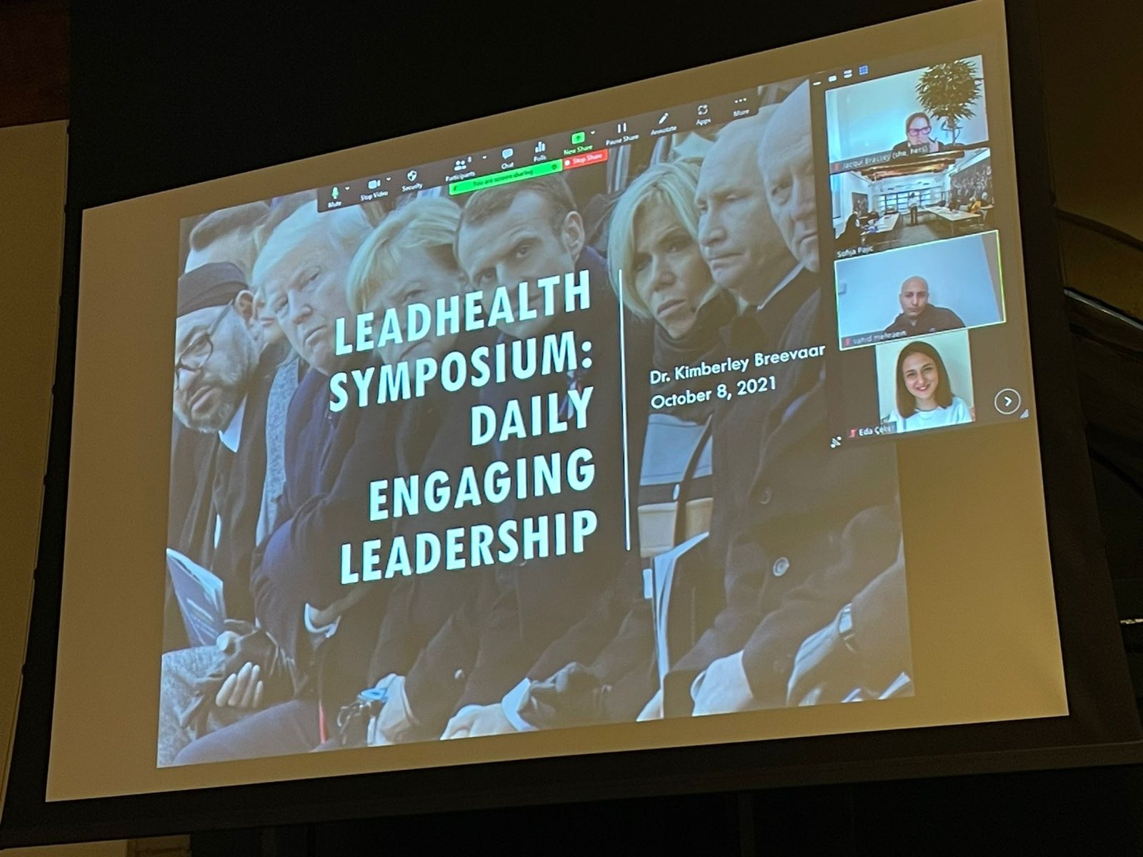 Dr. Kimberly's presentation slide.